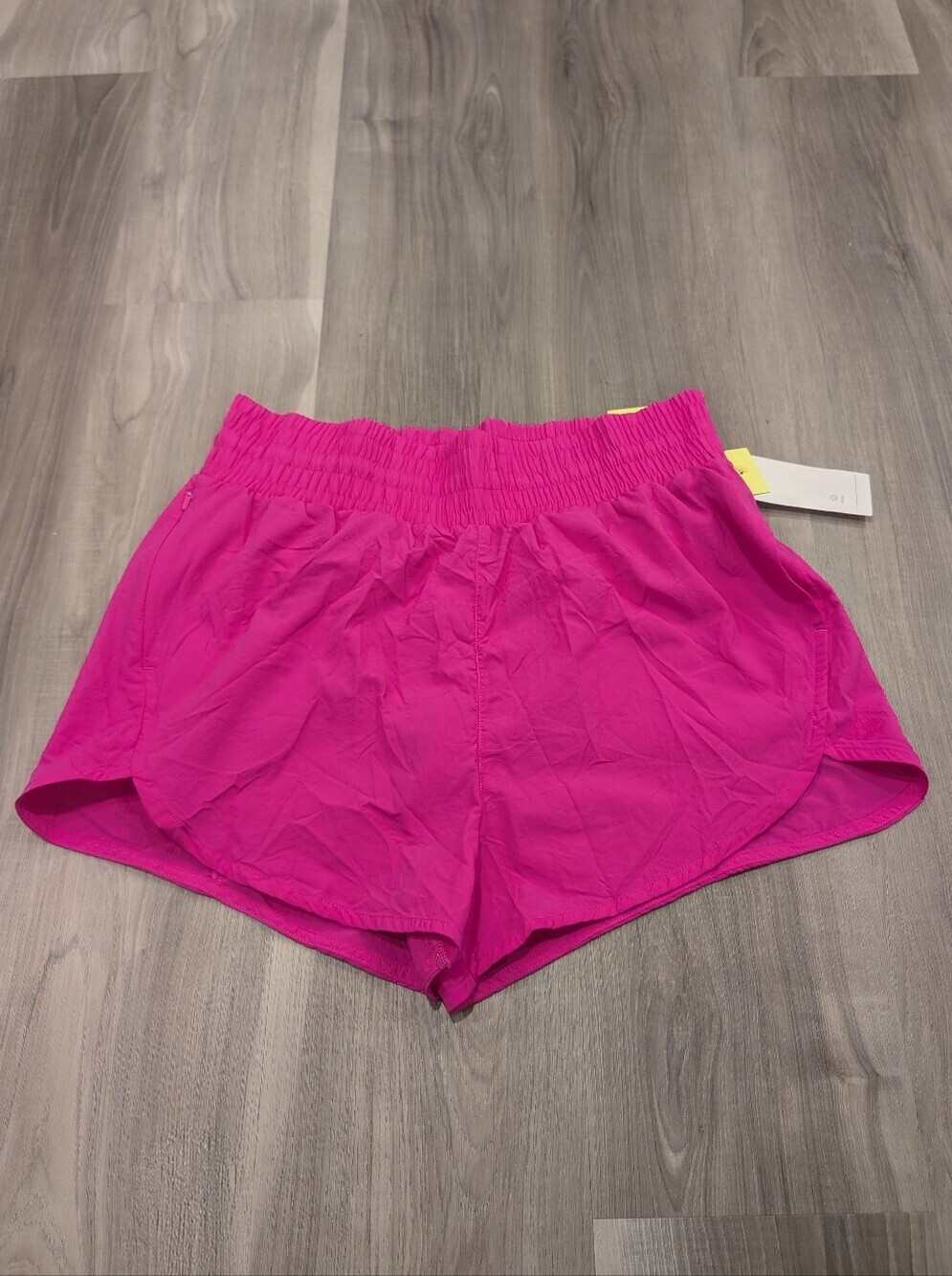All in Motion | High Rise Crinkle Short In Pink